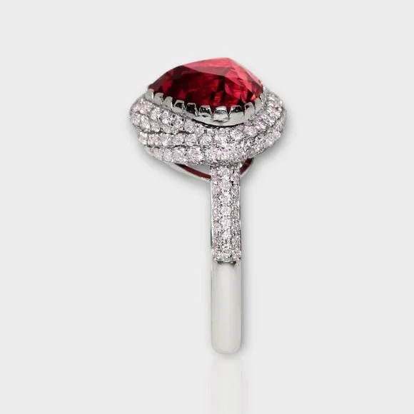 Red Tourmaline Ring - Picture 7 of 9
